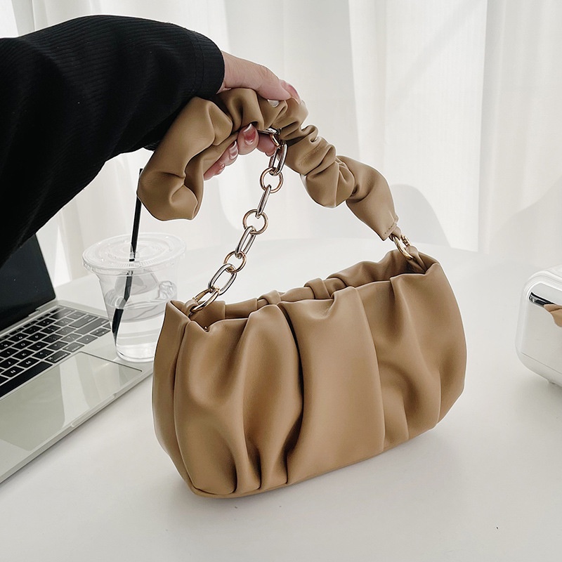 Túi IELGY đeo chéo hình đám mây màu sắc đơn giản thời trang cho nữ