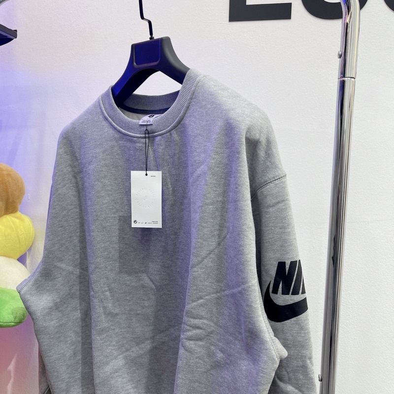 ⚡️ - Áo sweater FEAR OF GOD x NRG Ti Crewneck Dark Grey Heather, áo sweater FOG x NlKE nỉ bông