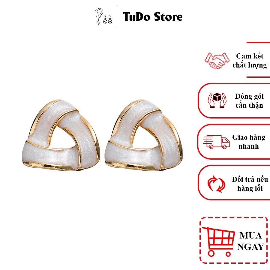 Bông tai, hoa tai nữ Hàn quốc mạ bạc 925 phong cách thời thượng HT2