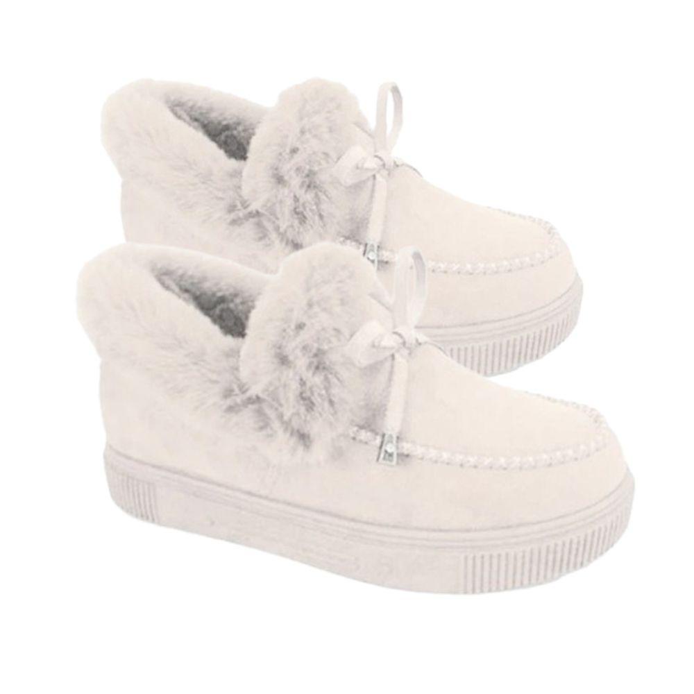 MOILYVN Giày Boot Lông Giả ChốNg TrượT ThờI Trang Cho Nữ