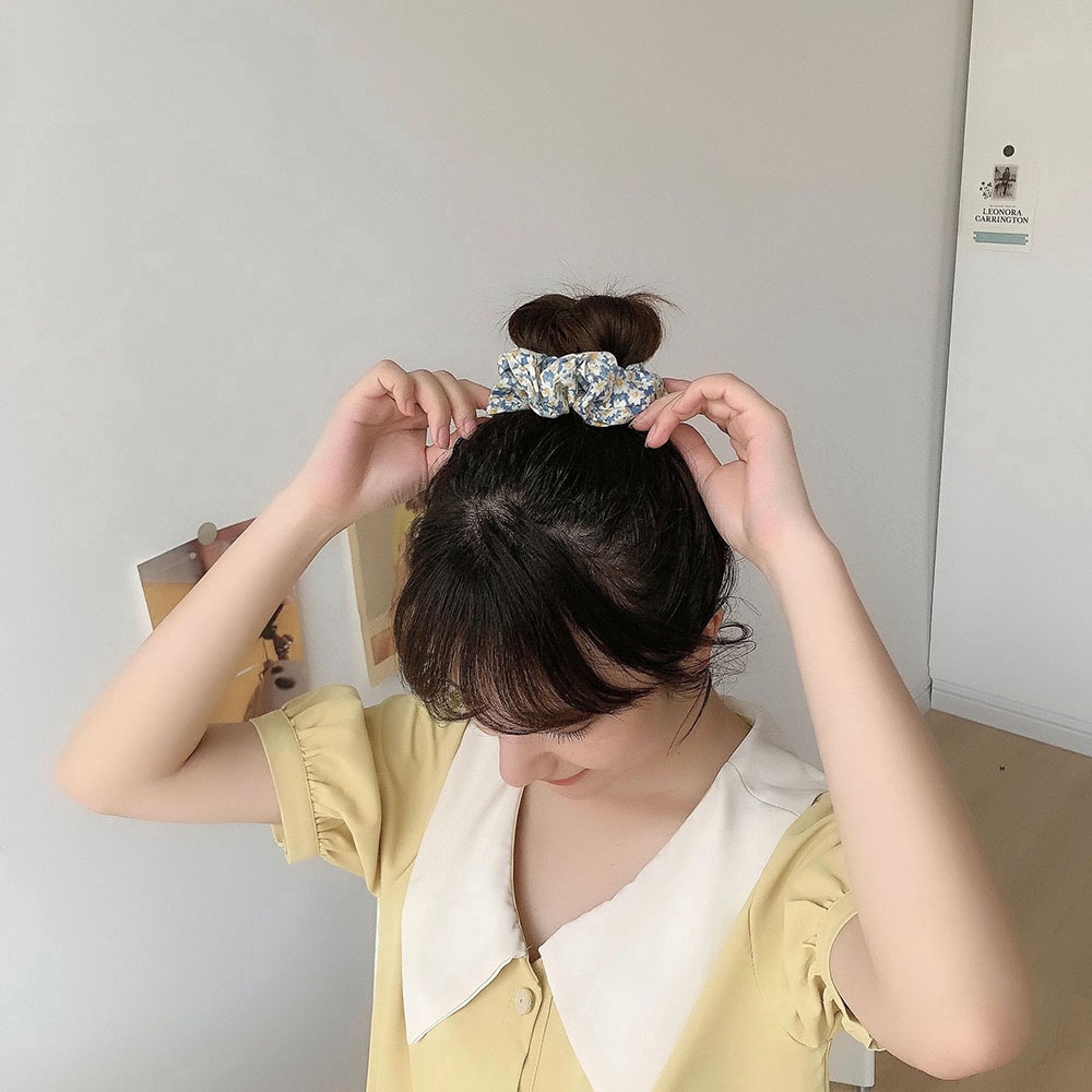 Dây Buộc Tóc Họa Tiết Hoa Thời Trang Cho Nữ