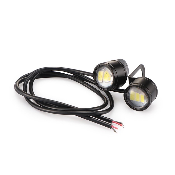 Bộ 2 bóng đèn pha LED 20mm DC12V 5W cho xe hơi xe máy [Lẻ-Sỉ]