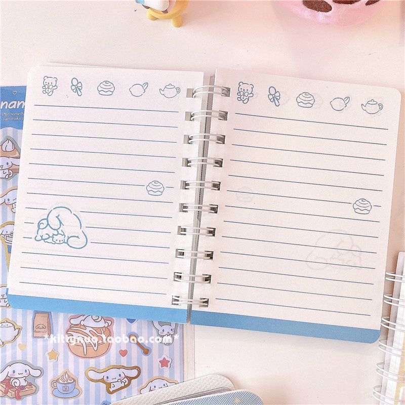 Sổ tay ghi chú Cinnamoroll Babycinnamoroll MelodyA6 dễ thương