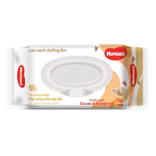 Khăn Giấy Ướt Em Bé Huggies (Bịch 64 miếng)