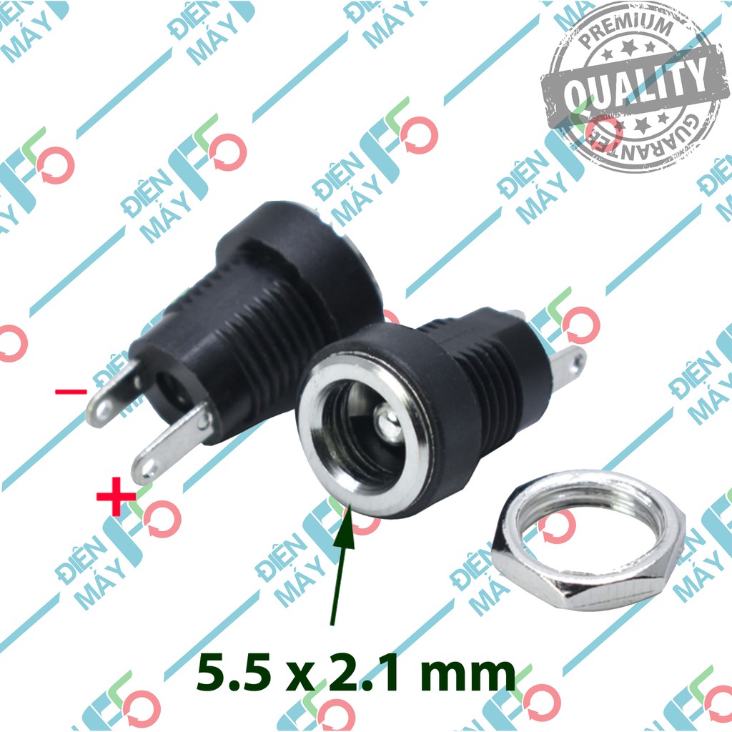 DMF5 Combo 50 Giắc , Jack sạc DC, giắc cái (Female) size 5.5*2.1mm