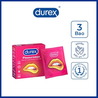 Bao cao su Durex Pleasuremax Gân Gai, Siêu Mỏng, Sản Xuất THÁI LAN [FREESHIP, CHE TÊN SẢN PHẨM]/