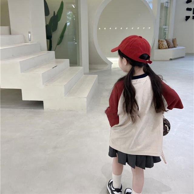 Hàng Mới Về Set Áo Thun Ngắn Tay + Chân Váy Xếp Ly Thời Trang Dành Cho Bé Trai Gái