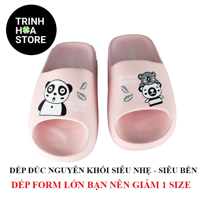 Dép nam nữ big size , bánh mì hình gấu trúc  siêu nhẹ , siêu bền , xu hướng thời trang năm 2022 - Hàng VNXK - TH097-4