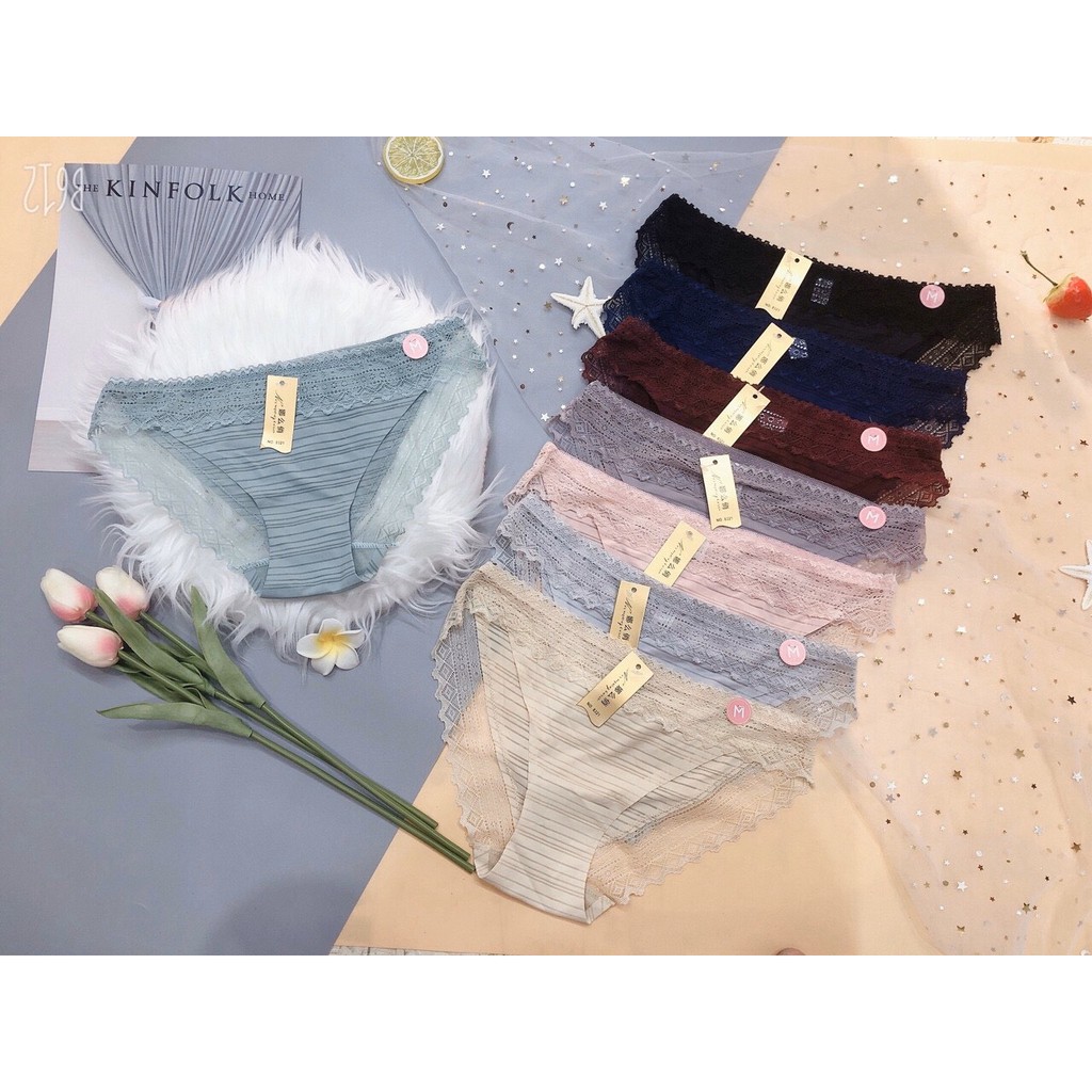 Quần lót nữ viền ren vải trơn mát ❤️ FREESHIP ❤️ Quần lót viền ren - Lolie House (Có ảnh thật) | BigBuy360 - bigbuy360.vn