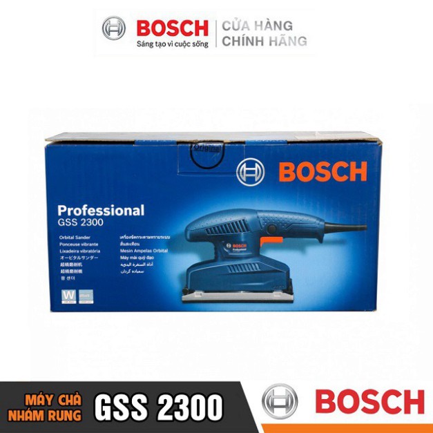 [HÀNG CHÍNH HÃNG] Máy Chà Nhám Rung Bosch GSS 2300 (190W)