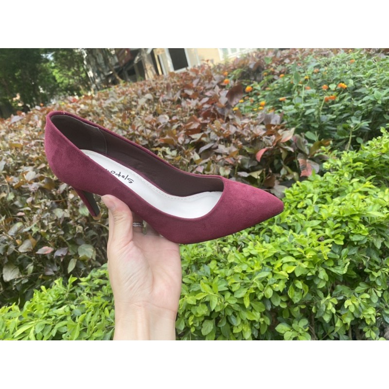 GIÀY CAO GÓT XI LỘN DA MỀM TÔN DÁNG A033