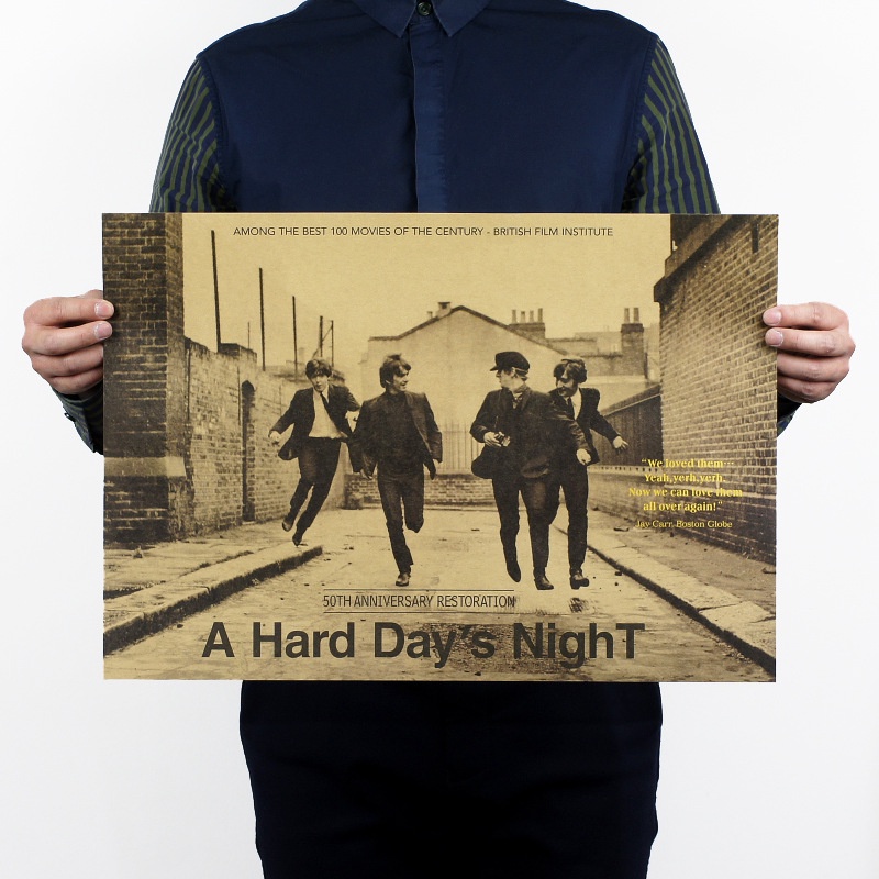 Poster Hình Ban Nhạc The Beatles Kích Thước 51x35.5cm
