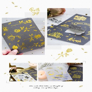 Sticker Nhũ Vàng Lấp Lánh 2