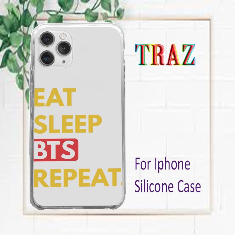 Ốp lưng cuộc sống ăn ngủ cùng BTS trừu tượng cho iphone từ 5 đến 12 HQUPOD0032