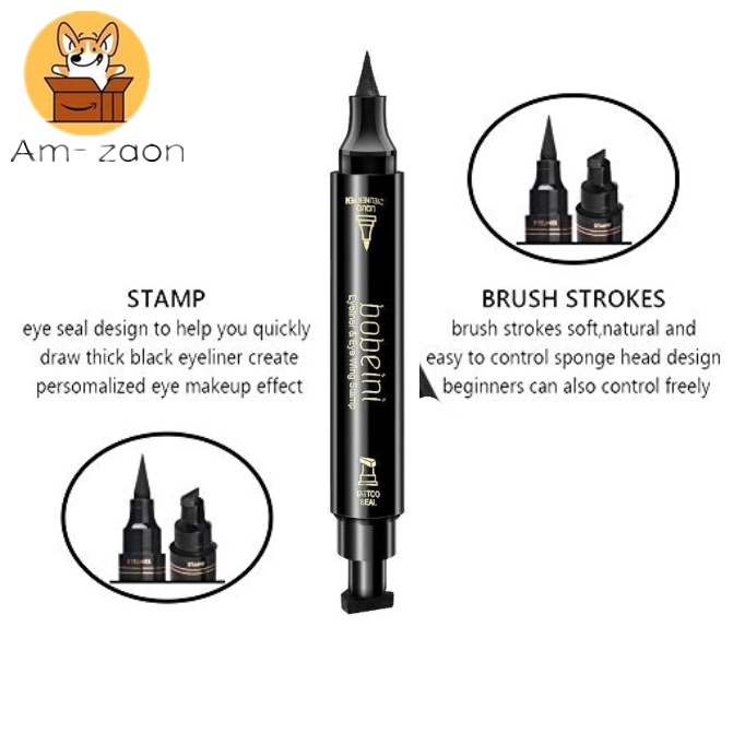 Bút Kẻ Mắt Dạng Lỏng Hai Đầu Chống Thấm Nước Lâu Trôi Nhanh Khô