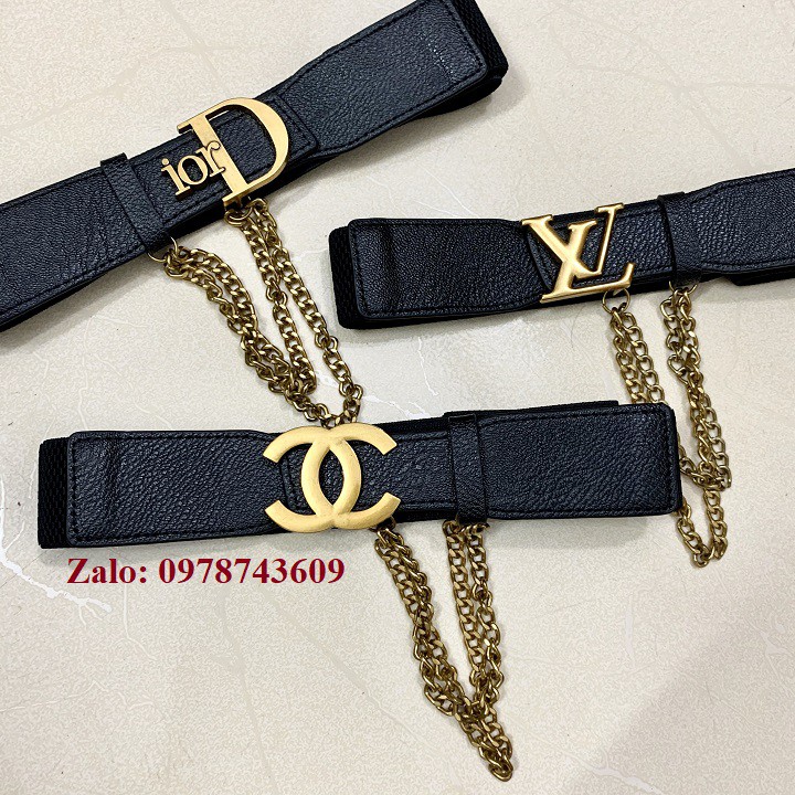 Đai váy D xích kèm chain hot 4cm