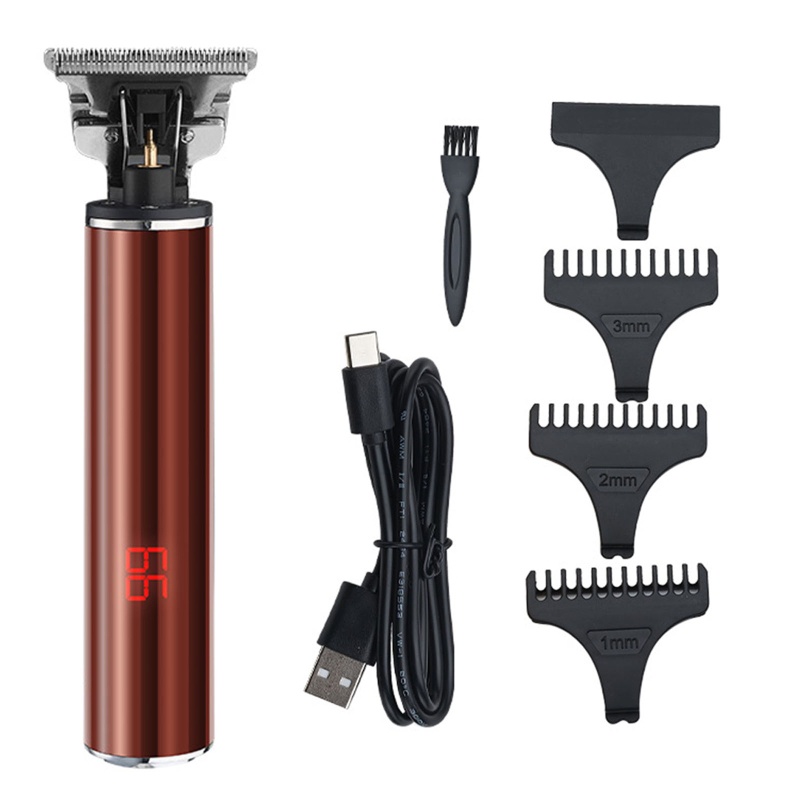 Tông Đơ Cắt Tóc Cạo Râu Chuyên Nghiệp Không Dây Hình Chữ T Cho Nam