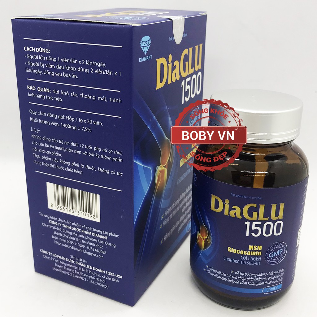 Dia Glu hỗ trợ khớp, giảm đau khớp - Chính hãng