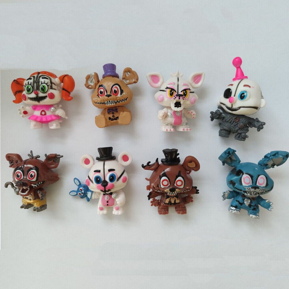 8PCS Five Nights At Freddy's Bonnie Game FNAF Action Figure Xmas Gift Kids Toy