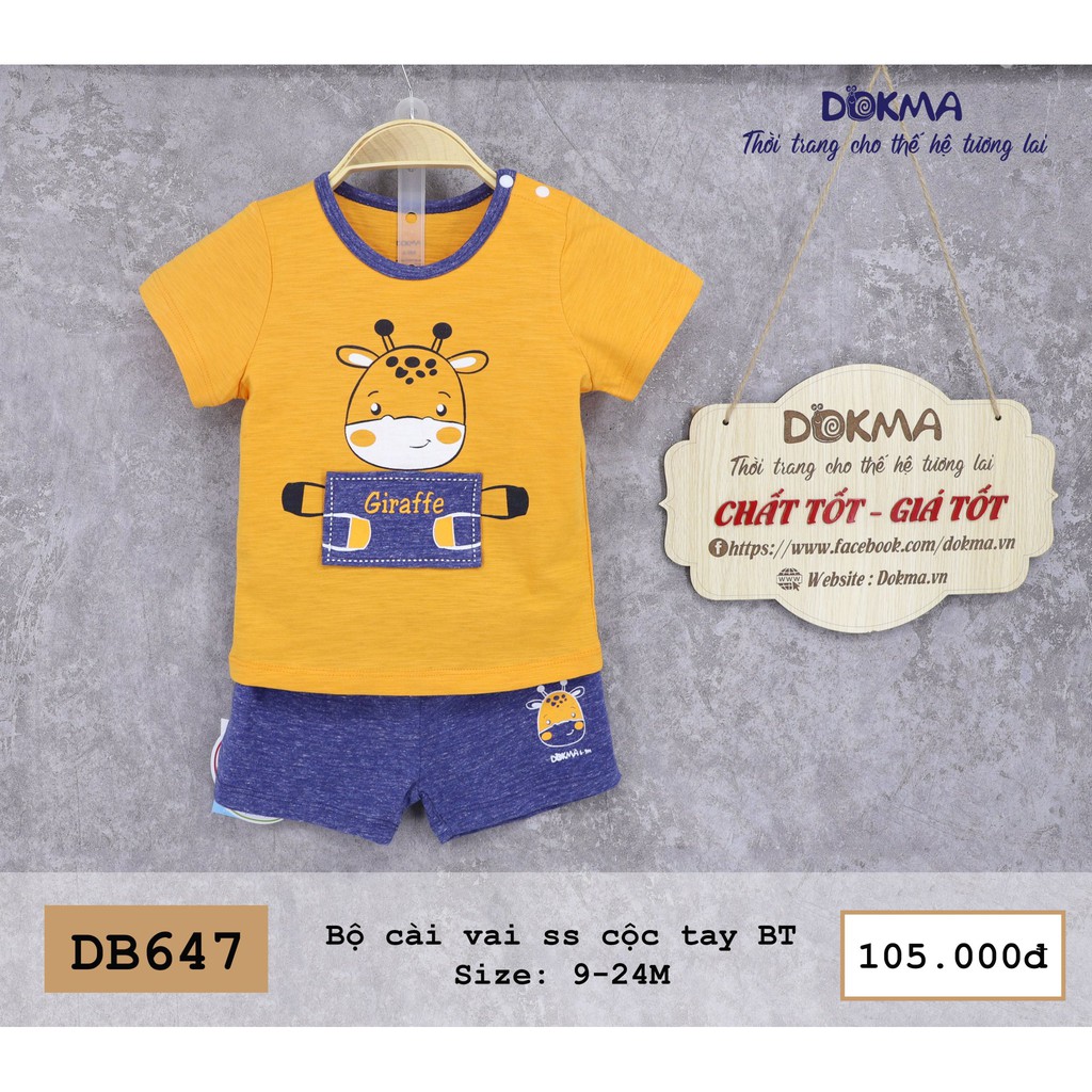 Dokma - Bộ cài vai ss cộc tay BT 9-24M ( DB 647 )