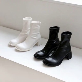 (HÀNG ORDER) Boots da mềm cao cổ đế cao