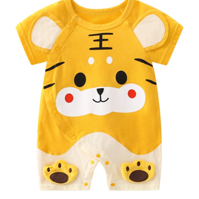 Áo Liền Quần Ngắn Tay Thời Trang Mùa Hè Dành Cho Trẻ Nhỏ 0-6 Tháng