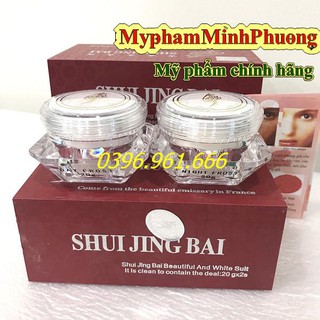 Bộ mỹ phẩm shuijingbai bạch thủy tinh 2in1 – khử nám tàn nhang