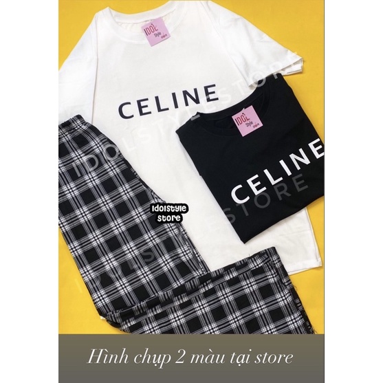 (Quà tặng kèm card idol) Áo phông basic Celin V và Blackpink
