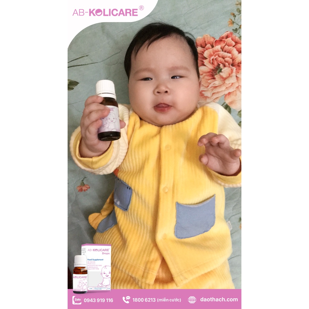 Men Vi Sinh Cho Bé Lười Bú, Khóc Đêm, Đầy Hơi, Nôn Trớ, Táo Bón: AB - Kolicare