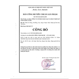 Tinh Dầu Thảo Dược Cửa Sổ Vàng