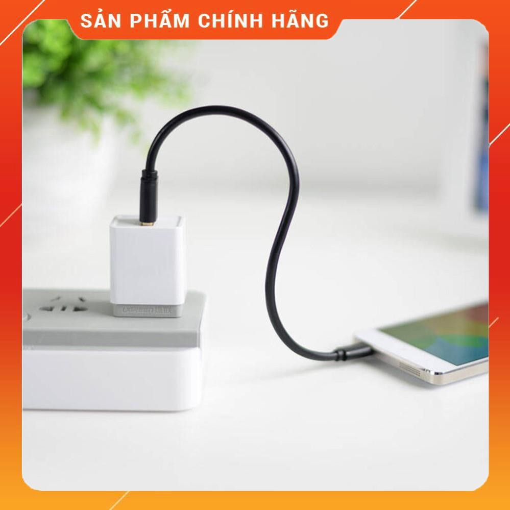 Dây Micro USB 2.0 sang USB mạ vàng dài 25CM chính hãng UGREEN US125 dailyphukien