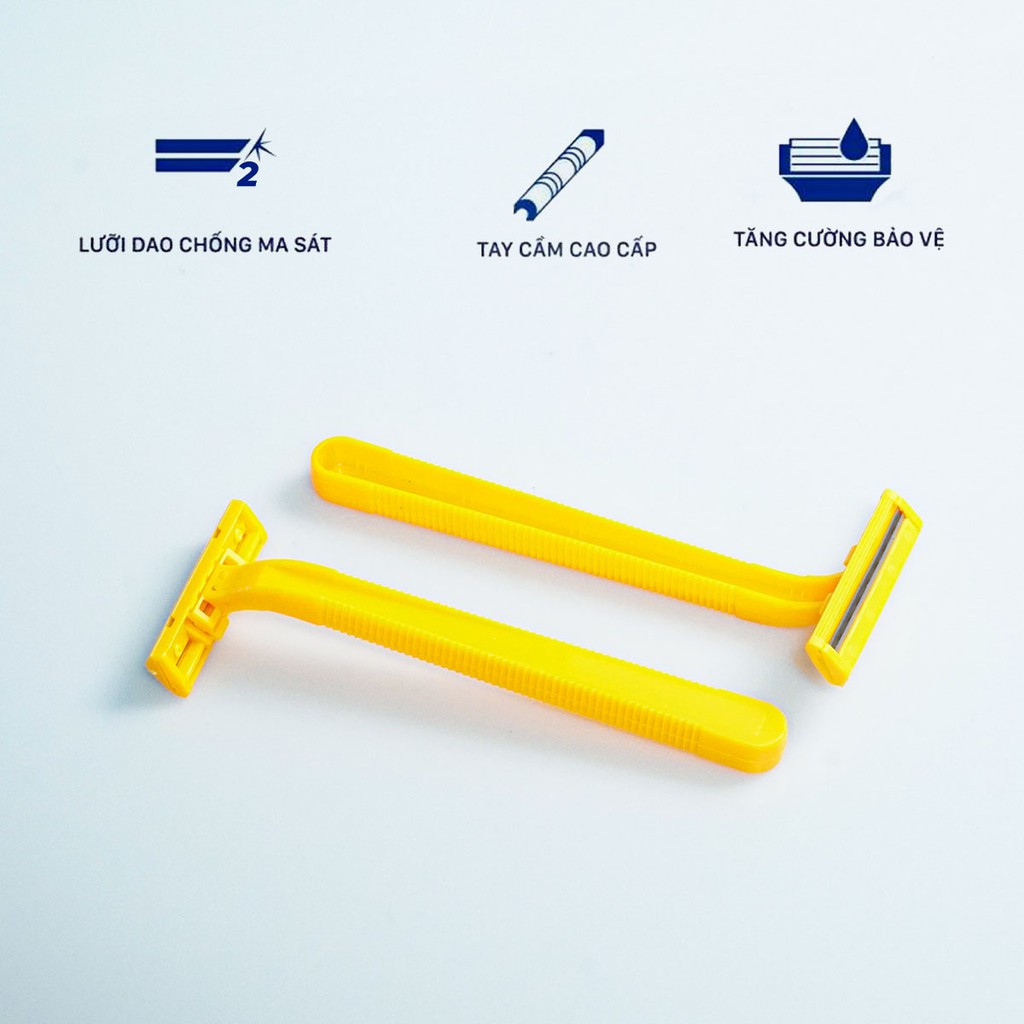 Combo 15 Cây Dạo Cao Râu Nam LiYu Cán Nhựa 2 Lưỡi