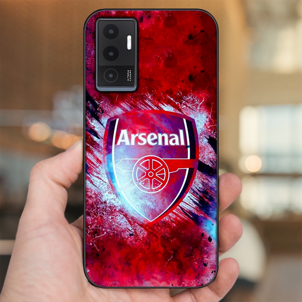 Ốp lưng Vivo V23e viền đen in hình Arsenal FC