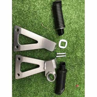 Combo Gác chân sắt sau và cao su sport 120-RGV