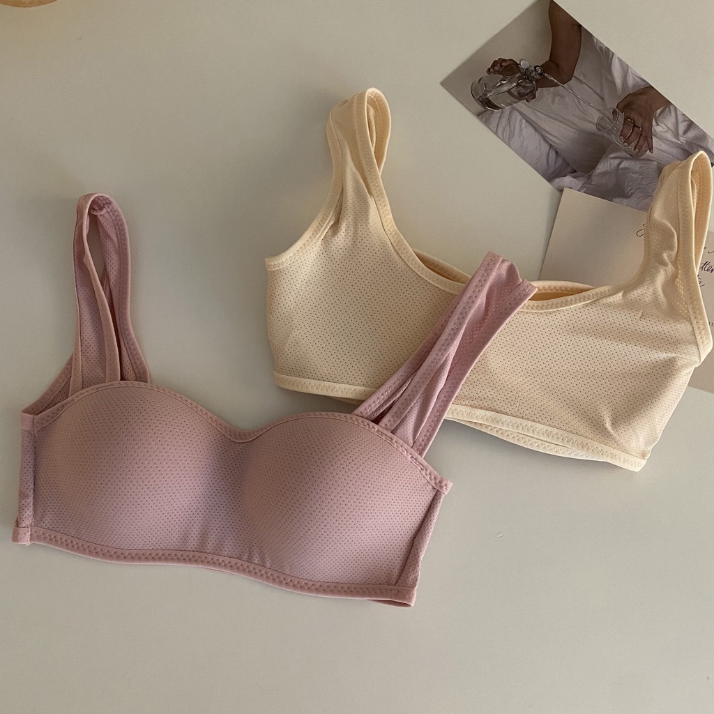 Áo Ngực Không Gọng Không Đường May Màu Sắc Đơn Giản Thoải Mái