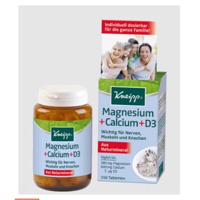 Kẹo Kneipp Magnesium + Calcium + D3*