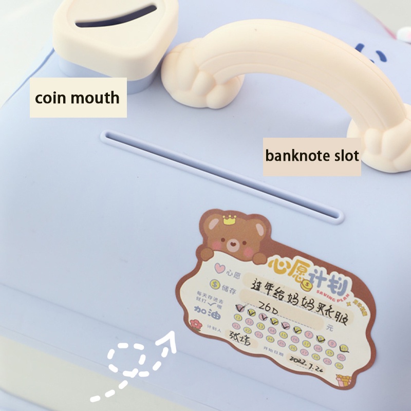 Hộp Đựng Tiền Tiết Kiệm Hình Ngôi Nhà Nhỏ Dễ Thương Cho Bé