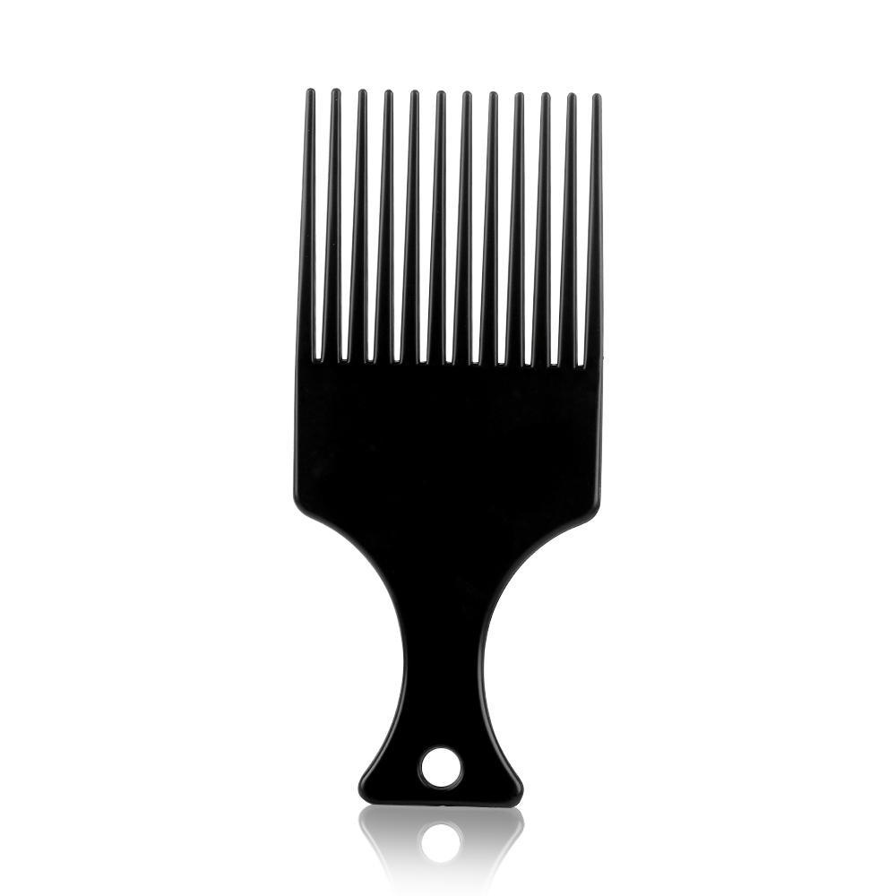 LANFY Lược Chải Tóc Afro Bằng Nhựa Màu Đen
