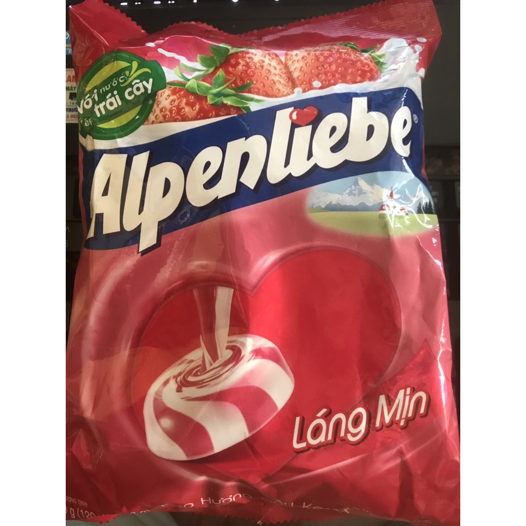 Kẹo Alpenliebe vị dâu cứng, 360g, 120g