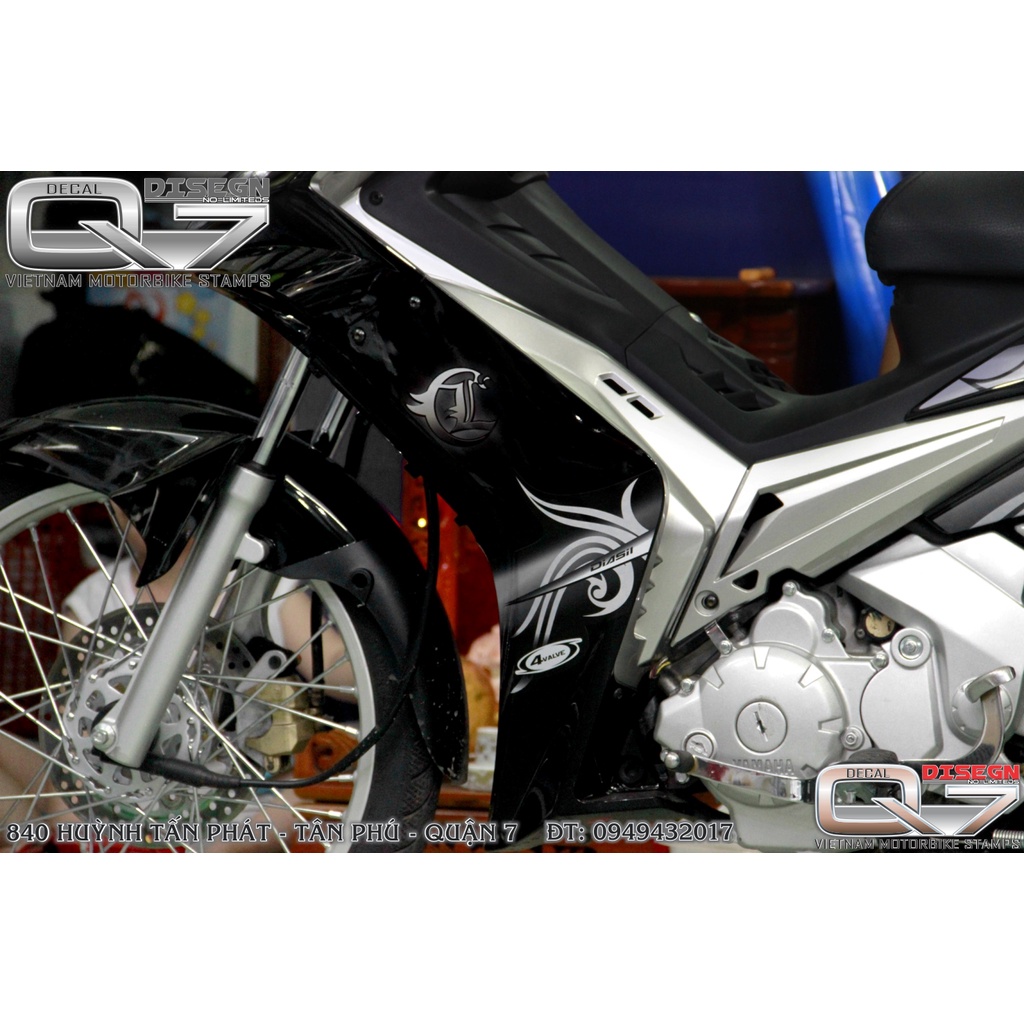 TEM RỜI EXCITER 2010 ĐEN BẠC