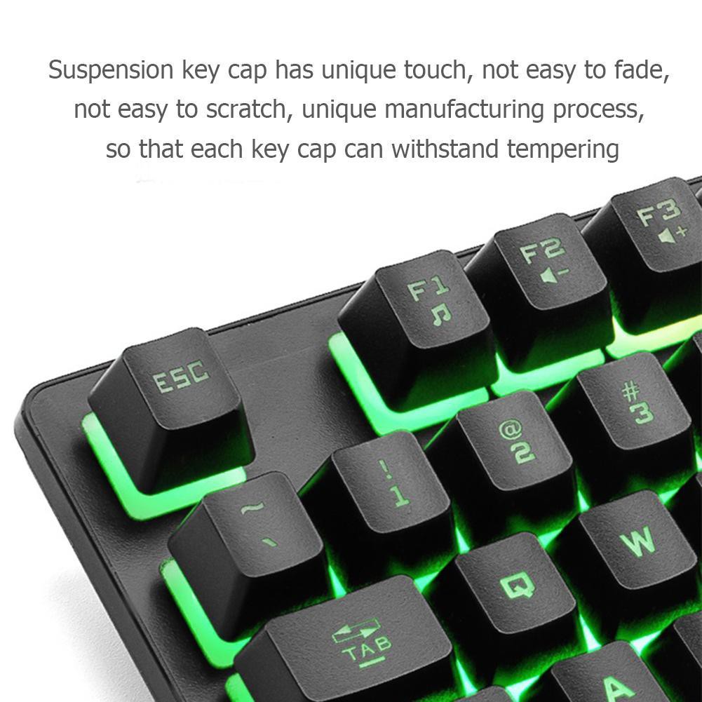 🐳 Bàn Phím giả cơ chuyên game Có Dây ZIYOU LANG K16 có LED 87 phím Tenkeyless