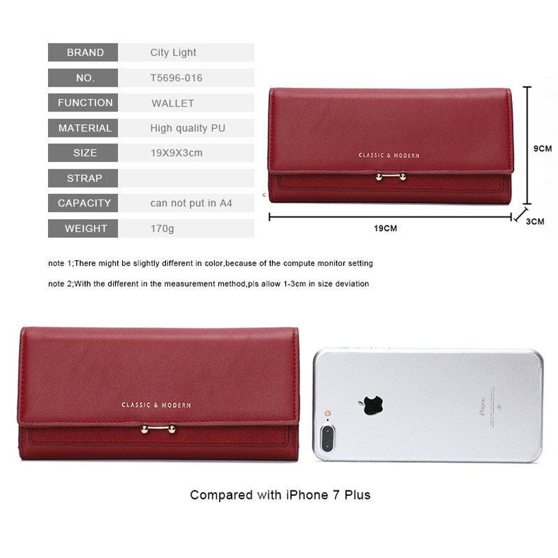 Ví da dài thời trang dễ thương dành cho bạn nữ