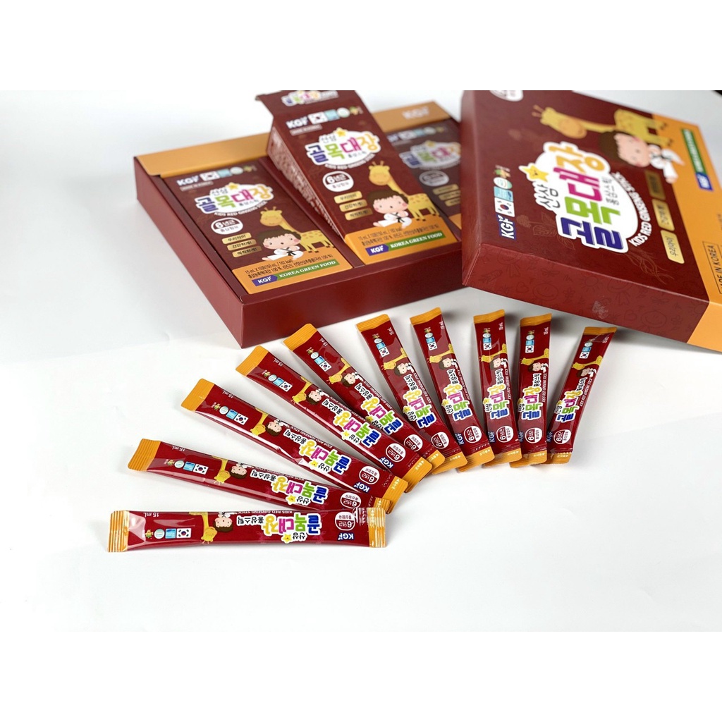 Hồng sâm trẻ em Hàn Quốc Sang A 15ml x 30 gói - Bé khỏe, cao lớn &amp; thông minh