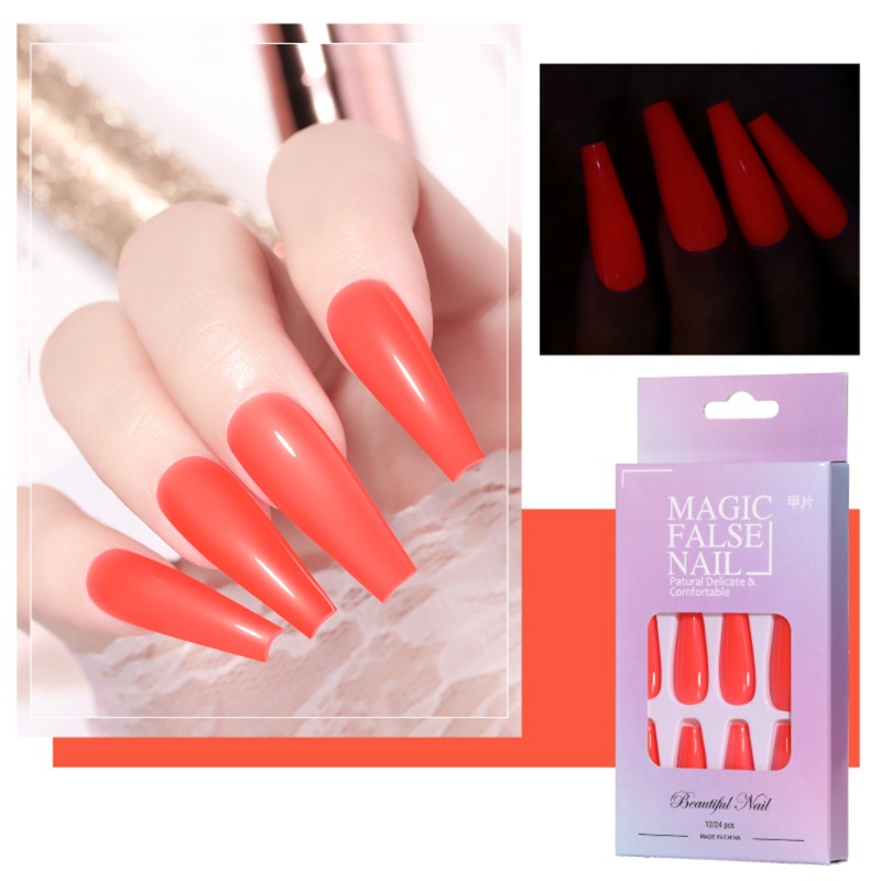 Sơn Móng Tay Dạ Quang Dạng Nhấn Dài Hoàn Thiện