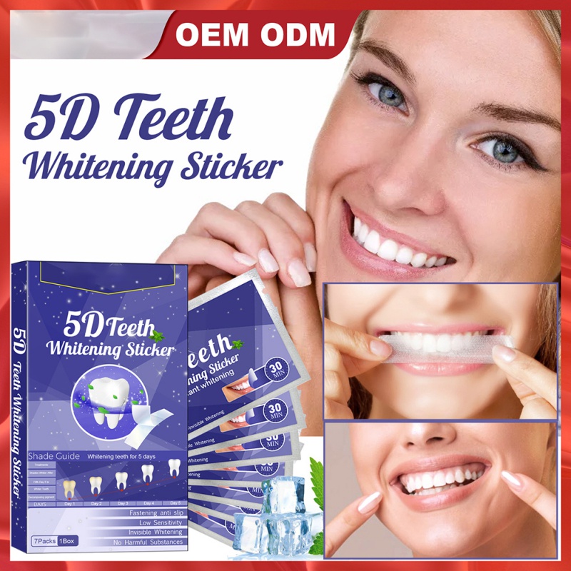 Bộ 7/14 Miếng Dán Trắng Răng Hút Thuốc Lá Cà Phê Soda Làm Trắng An Toàn Chống Nhạy Cảm
