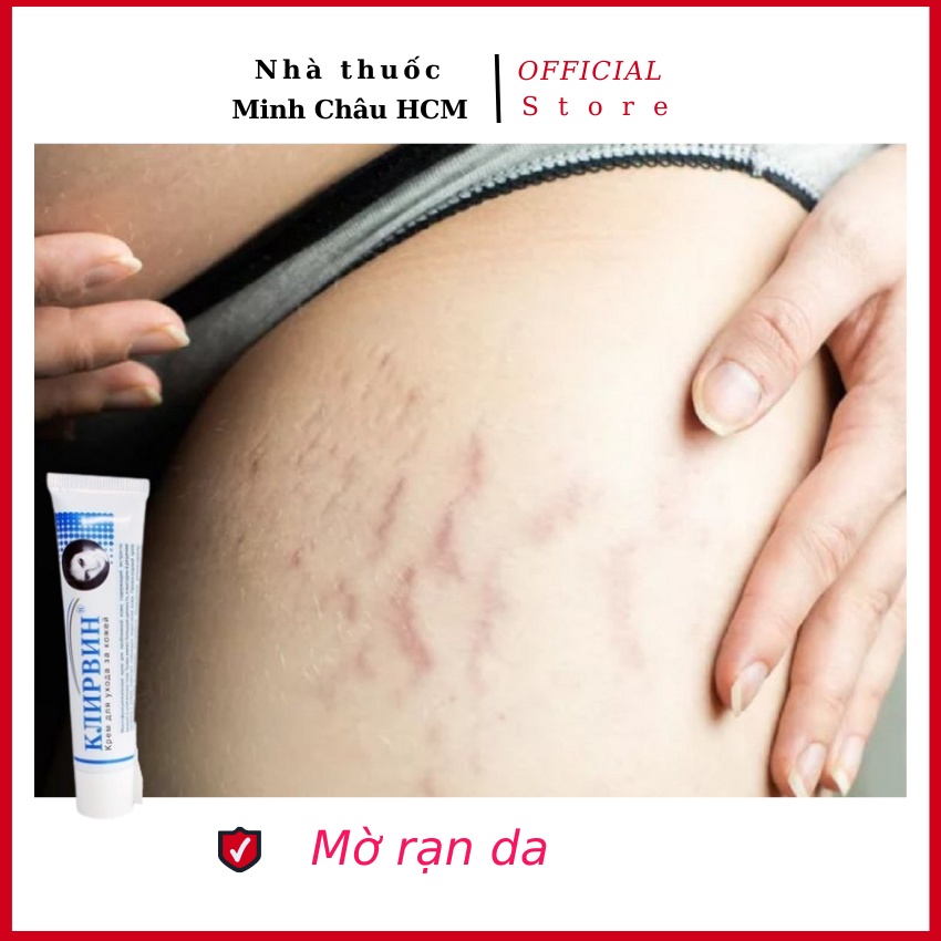 Kem giảm sẹo lồi, sẹo rỗ, sẹo thâm Nga Klirvin 25g nhập khẩu chính hãng - nhà thuốc Minh Châu HCM
