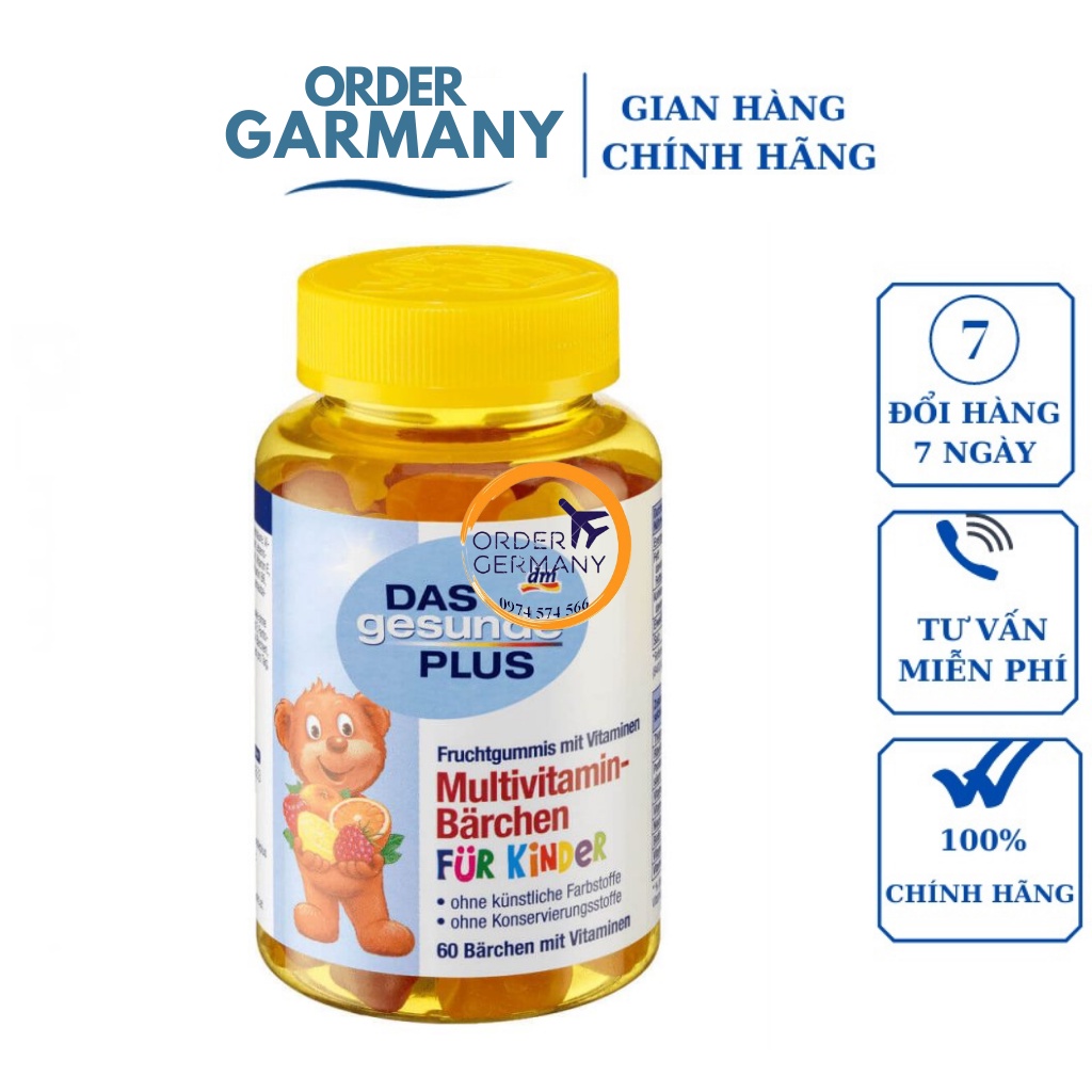 Kẹo gấu Vitamin tổng hợp Das Gesunde Plus