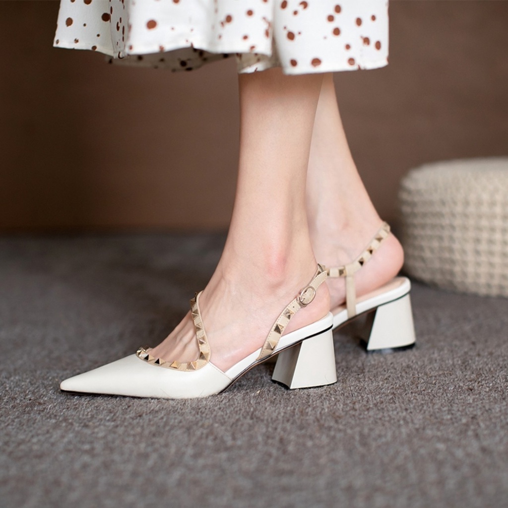 GIÀY CAO GÓT NỮ DA BÒ ❤️ HK.STORE ❤️ dáng xinh trẻ đẹp hàng thời trang cực đẹp.