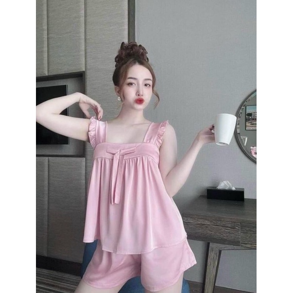 Bộ Cánh Tiên Nơ Siêu Hot - lụa satin mềm đẹp