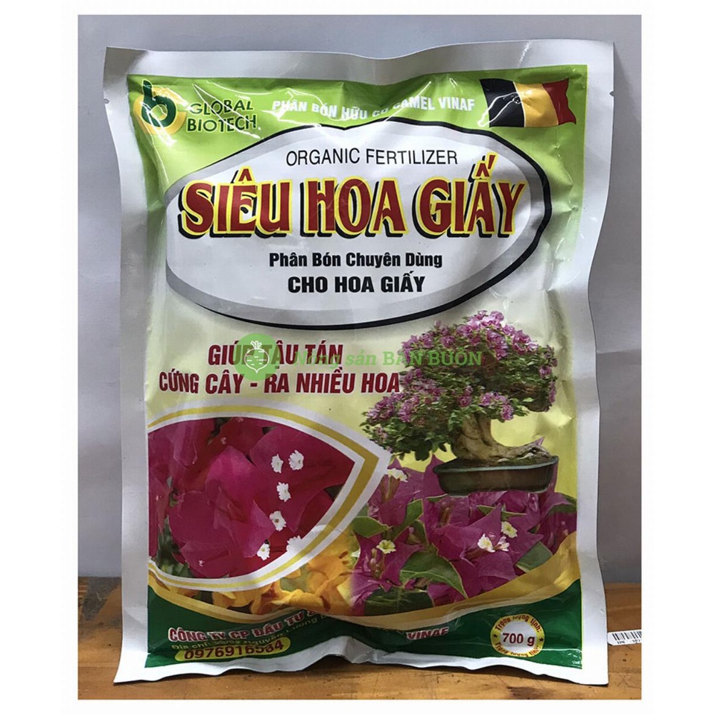 Phân bón hữu cơ CAMEL VINAF siêu hoa giấy giúp tậu tán, cứng cây - ra hoa nhiều, Trọng lượng: 700g
